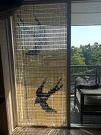 Sun-Arts Vliegengordijn Hulzen 90X210 cm Zwaluwen In Crème, Ophalen of Verzenden, Zo goed als nieuw, 80 tot 100 cm, 200 tot 215 cm