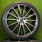 Originele 19 inch Mercedes AMG velgen banden C-klasse W205, 19 inch, Gebruikt, Banden en Velgen, Germany