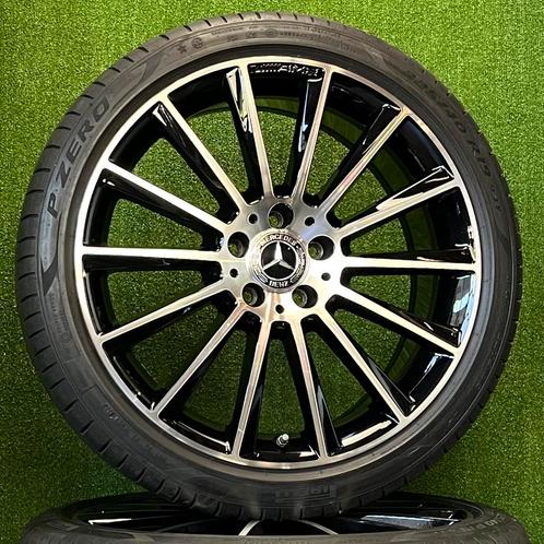 Originele 19 inch Mercedes AMG velgen banden C-klasse W205, Auto-onderdelen, Banden en Velgen, Banden en Velgen, Zomerbanden, 19 inch