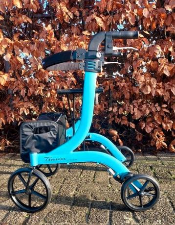 Frisse Blauwe lichtgewicht rollator Travixx van Medipoint beschikbaar voor biedingen