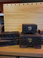 Partij Houten Snijwerk Kistjes, Ophalen of Verzenden