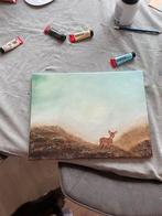 Schilderij met bambi, Ophalen of Verzenden