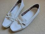 Witte leren Esprit moccasins, Wit, Ophalen of Verzenden, Zo goed als nieuw, Espadrilles of Moccasins