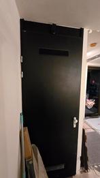 Zwart geverfde meterkast deur, Ophalen of Verzenden, Binnendeur, 215 cm of meer