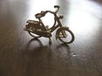 massief oud zilveren fiets ketting hangertje, Overige voorstellingen, Verzenden, Nieuw, Zilver
