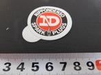 sticker bougies NIPPONDENSO spark plugs *, Verzamelen, Ophalen, Zo goed als nieuw