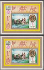 Olympische Spelen 1972 Ras al-Khaima, Michel blok 134A en B, Verzenden, Postfris, Sport