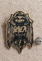 Slayer erg mooie en nieuwe shaped pin badge speld n11, Verzamelen, Muziek, Artiesten en Beroemdheden, Nieuw, Overige typen, Verzenden