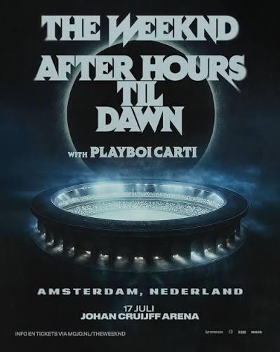 The Weeknd 4 staanplaatsen Johan Cruiff Arena 17 juli, Tickets en Kaartjes, Evenementen en Festivals, Drie personen of meer
