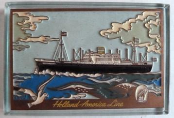 Holland-America Line Presse-papier 75 jarig bestaan 1948 beschikbaar voor biedingen
