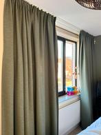 Groene IKEA gordijnen Vilborg, 2.90 breed en 2.60m lang, Ophalen of Verzenden, Gebruikt, Groen, 200 cm of meer