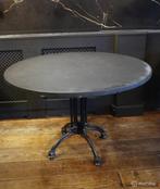 Online Veiling: Horeca tafel met gietijzeren onderstel, Gebruikt