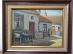 Schilderij binnenplaats, Ophalen of Verzenden