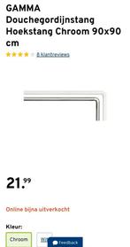 Douchestang 90/90 chroom, Huis en Inrichting, Keuken | Keukenelementen, Ophalen, 50 tot 100 cm, Zo goed als nieuw, Minder dan 100 cm