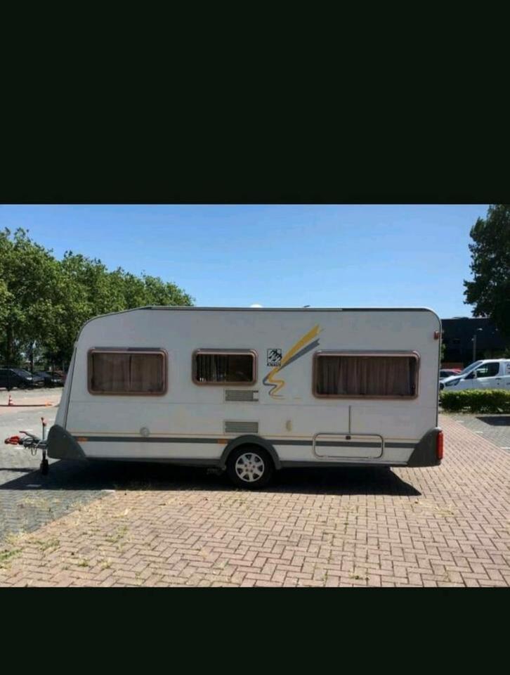 Knaus 450 uit 2001, Caravans en Kamperen, Caravans, Particulier, tot en met 4, Rondzit, Knaus, Mover, Ophalen