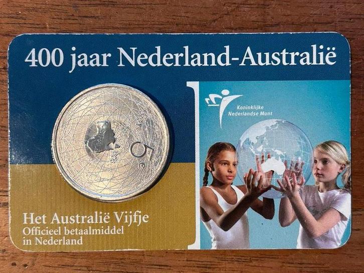 Australië Vijfje Coincard .925 Zilver 2006, Postzegels en Munten, Munten | Nederland, Losse munt, Overige waardes, Koningin Beatrix