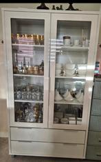 Vitrinekast hoogglans wit, Huis en Inrichting, Kasten | Vitrinekasten, Ophalen, 50 tot 100 cm, 150 tot 200 cm, 25 tot 50 cm