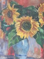 Oud Schilderij zonnebloemen Ybe v d Wielen Zwolle, Ophalen