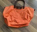 Grote oranje Longchamp tas met rits, Ophalen of Verzenden, Zo goed als nieuw, Oranje, 30 cm of meer