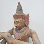 Traditioneel  Zuid- Aziatisch houtgesneden sculptuur,, Antiek en Kunst, Ophalen of Verzenden