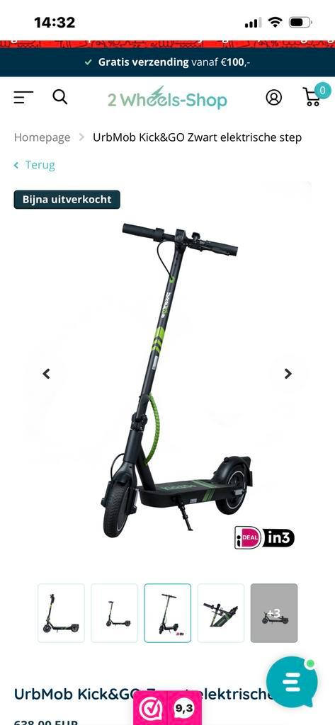 Kick en go step e, Fietsen en Brommers, Steps, Nieuw, Elektrische step (E-scooter), Ophalen of Verzenden