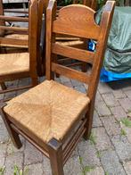 Zware eiken stoelen, Huis en Inrichting, Stoelen, Ophalen, Gebruikt, Bruin, Vijf, Zes of meer stoelen