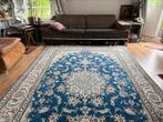 Perzisch Nain tapijt handgeknoopt 196 x 310 cm blauw/ivoor