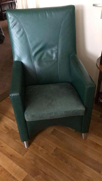 Leolux design fauteuil, donkergroen, in uitstekende staat beschikbaar voor biedingen