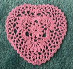 Gehaakte boho onderzetter tafelkleed kleedje placemat hart, Huis en Inrichting, Ophalen of Verzenden, Nieuw, Glas of Kopje