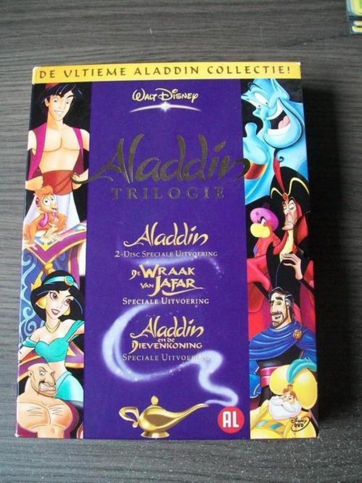 Disney Unieke ALADDIN TRILOGIE Box in nieuwstaat, Cd's en Dvd's, Dvd's | Tekenfilms en Animatie, Zo goed als nieuw, Amerikaans