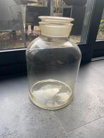 Grote glazen pot vaas met deksel 2500ml, Ophalen, Overige kleuren, Minder dan 50 cm, Glas