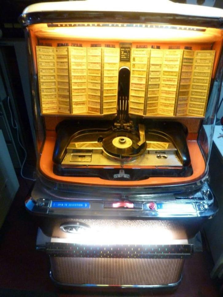 Ami   model H 200 M, Verzamelen, Automaten | Jukeboxen, Zo goed als nieuw, Ami, 1950 tot 1960, Met singles, Ophalen