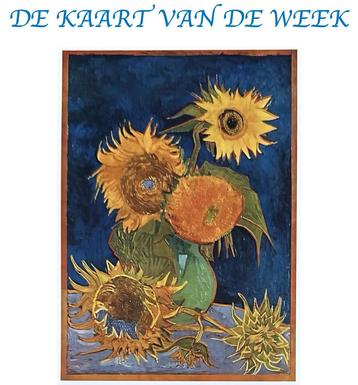 VINCENT VAN GOGH ~ 5 “Japanse” zonnebloemen beschikbaar voor biedingen