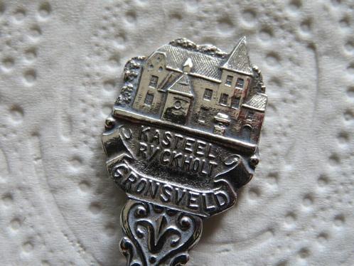 Verzilverd Lepeltje Kasteel Ryckholt te Gronsveld, Verzamelen, Porselein, Kristal en Bestek, Zo goed als nieuw, Verzilverd, Verzenden