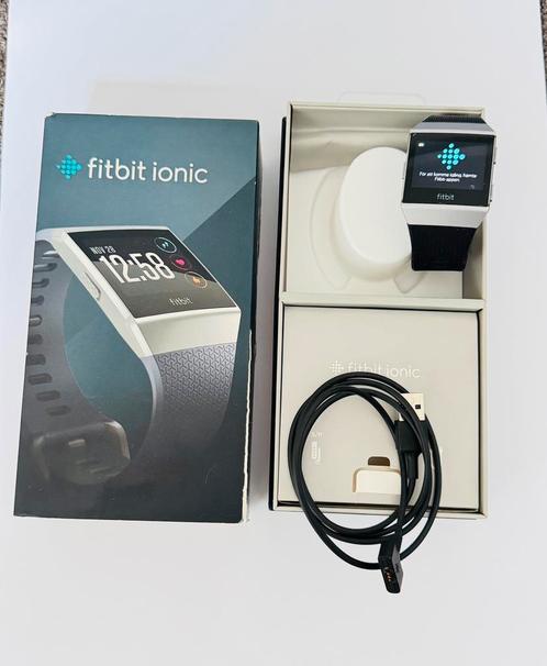 Fitbit Ionic compleet in originele doos, Sieraden, Tassen en Uiterlijk, Sporthorloges, Gebruikt, Android, Zwart, GPS, Ophalen of Verzenden