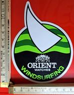Vintage sticker Orient Watches logo surfen windsurfen, Overige typen, Ophalen of Verzenden, Zo goed als nieuw