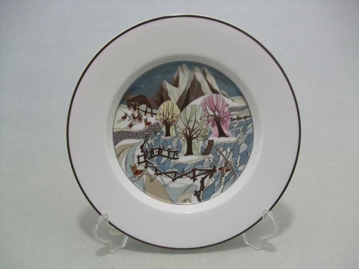 Goebel Vivaldi porseleinen bord Winterseizoenen [096], Antiek en Kunst, Curiosa en Brocante, Ophalen