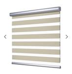 Duo rolgordijn breedte 1.90, Gebruikt, Beige, 150 tot 200 cm, Ophalen of Verzenden