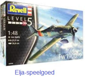 Modelbouw Revell 1:48 Focke Wulf FW 190 D-9 3930 vliegtuig beschikbaar voor biedingen