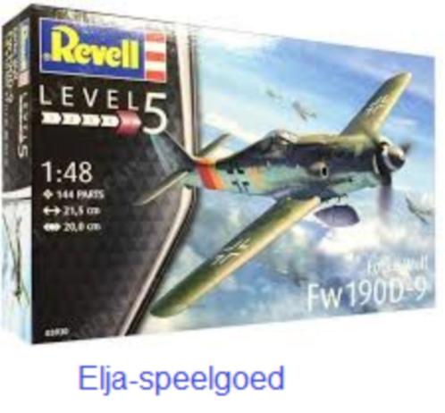Modelbouw Revell 1:48 Focke Wulf FW 190 D-9 3930 vliegtuig, Hobby en Vrije tijd, Modelbouw | Vliegtuigen en Helikopters, Nieuw