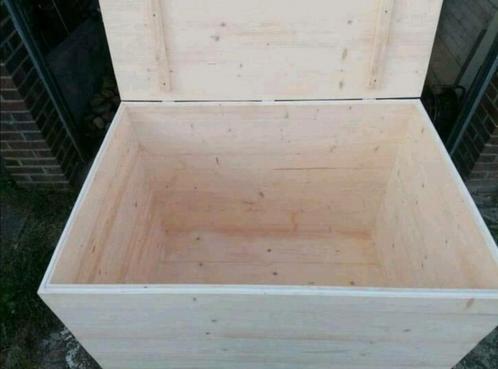 STEIGERHOUTEN OPBERGKISTEN., Huis en Inrichting, Woonaccessoires | Kisten, Zo goed als nieuw, Minder dan 50 cm, Minder dan 50 cm
