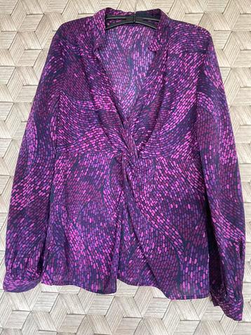Paarse blouse, maat m  beschikbaar voor biedingen