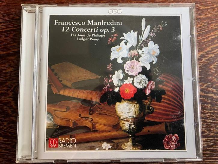xx Manfredini 12 Concerti op. 3 / Rémy, Les Amis de Philippe, Cd's en Dvd's, Cd's | Klassiek, Zo goed als nieuw, Overige typen