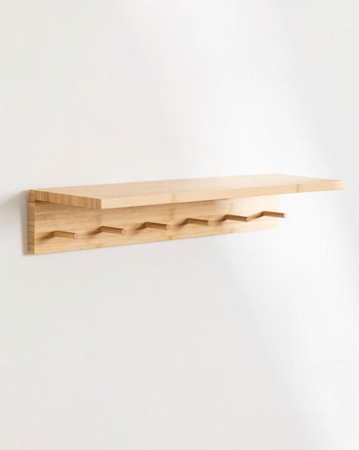 Wall coat rack with shelf, Huis en Inrichting, Woonaccessoires | Kapstokken, Nieuw, Wandkapstok, Minder dan 100 cm, Overige materialen