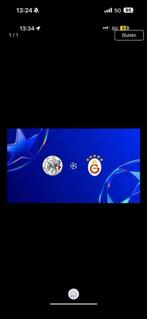 2 kaartjes ajax Galatasaray 428, Tickets en Kaartjes, Twee personen, Januari