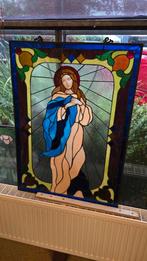 Groot religieus  glas in lood raam, Ophalen
