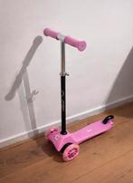 Roze EVO Kinderstep met LED Wielen - Verstelbaar, Ophalen, Zo goed als nieuw, Gewone step
