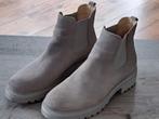 Prachtige zand/grijskleurige enkel laarsjes. 38. Suede., Ophalen of Verzenden, Zo goed als nieuw, Beige