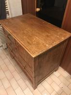 Oude grenenhouten commode met 6 lades, Kinderen en Baby's, Kinderkamer | Commodes en Kasten, Gebruikt, 50 tot 70 cm, 75 tot 100 cm