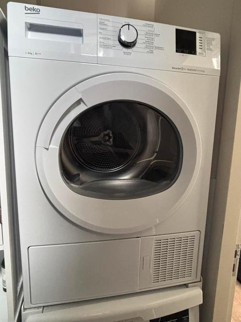 Warmtepompdroger / Dryer inclusief stapelkit, Witgoed en Apparatuur, Wasdrogers, Zo goed als nieuw, Overige typen, Voorlader, 6 tot 8 kg